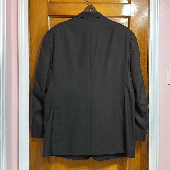 Pronto Uomo Wool Blend Grey 2 Button Blazer Men’s 44 Regular - Picture 4 of 7